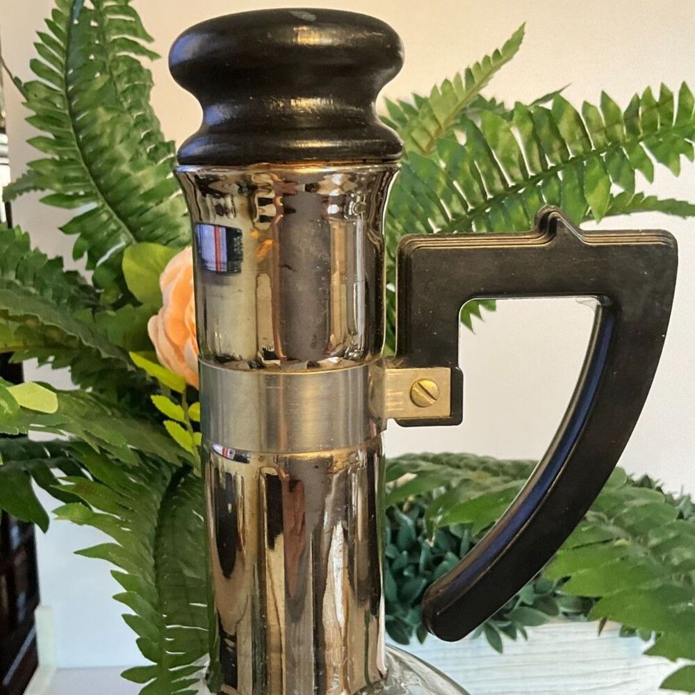 MCM Inland Glass Company carafe coffee or wine; great Mid Century vintage look - Picture 3 of 8